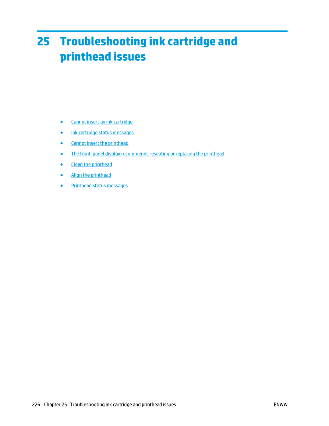 HP T2500 manual Troubleshooting ink cartridge and printhead issues 