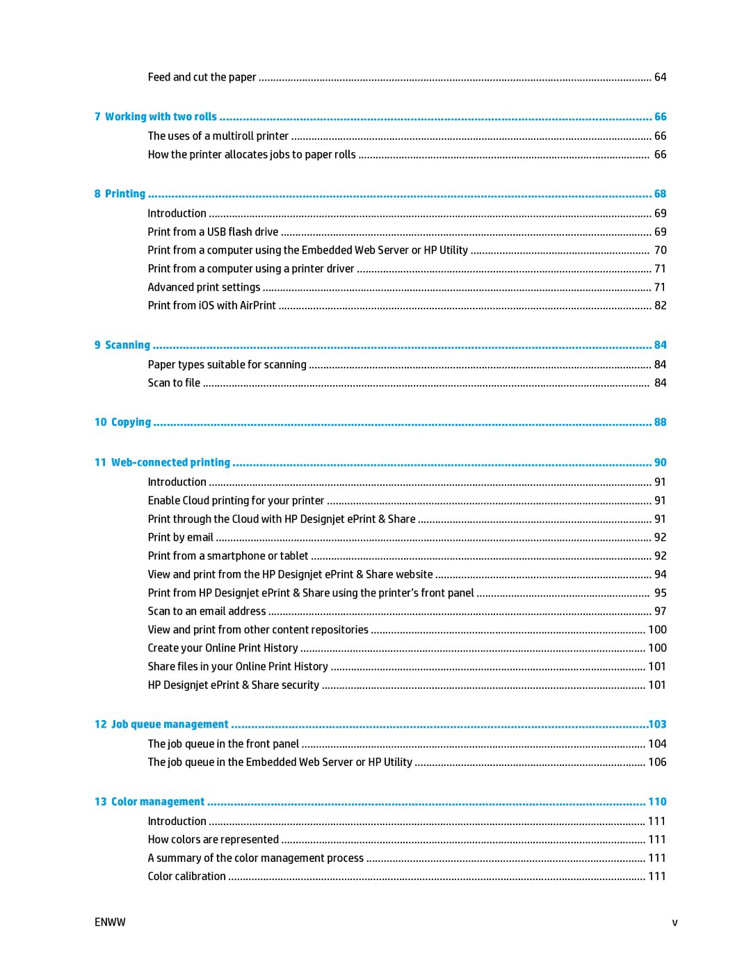 HP T2500 manual 103 