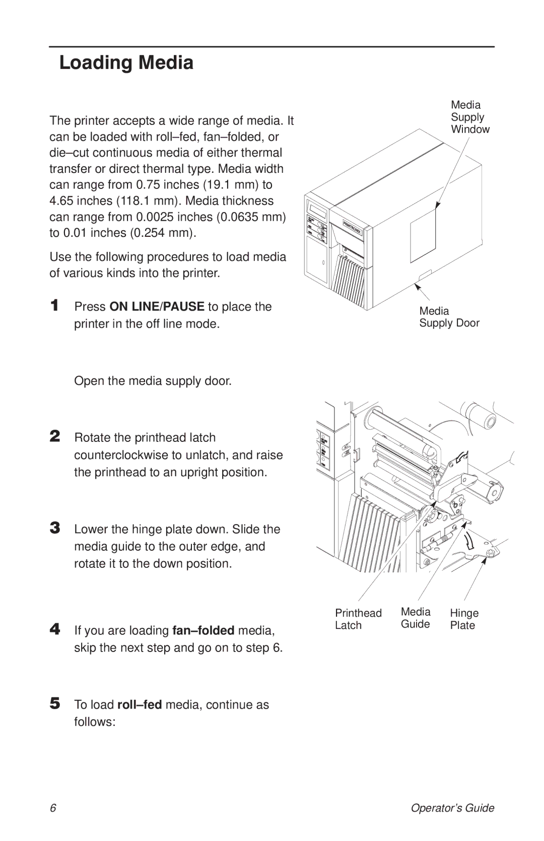 HP T3204 manual Loading Media 