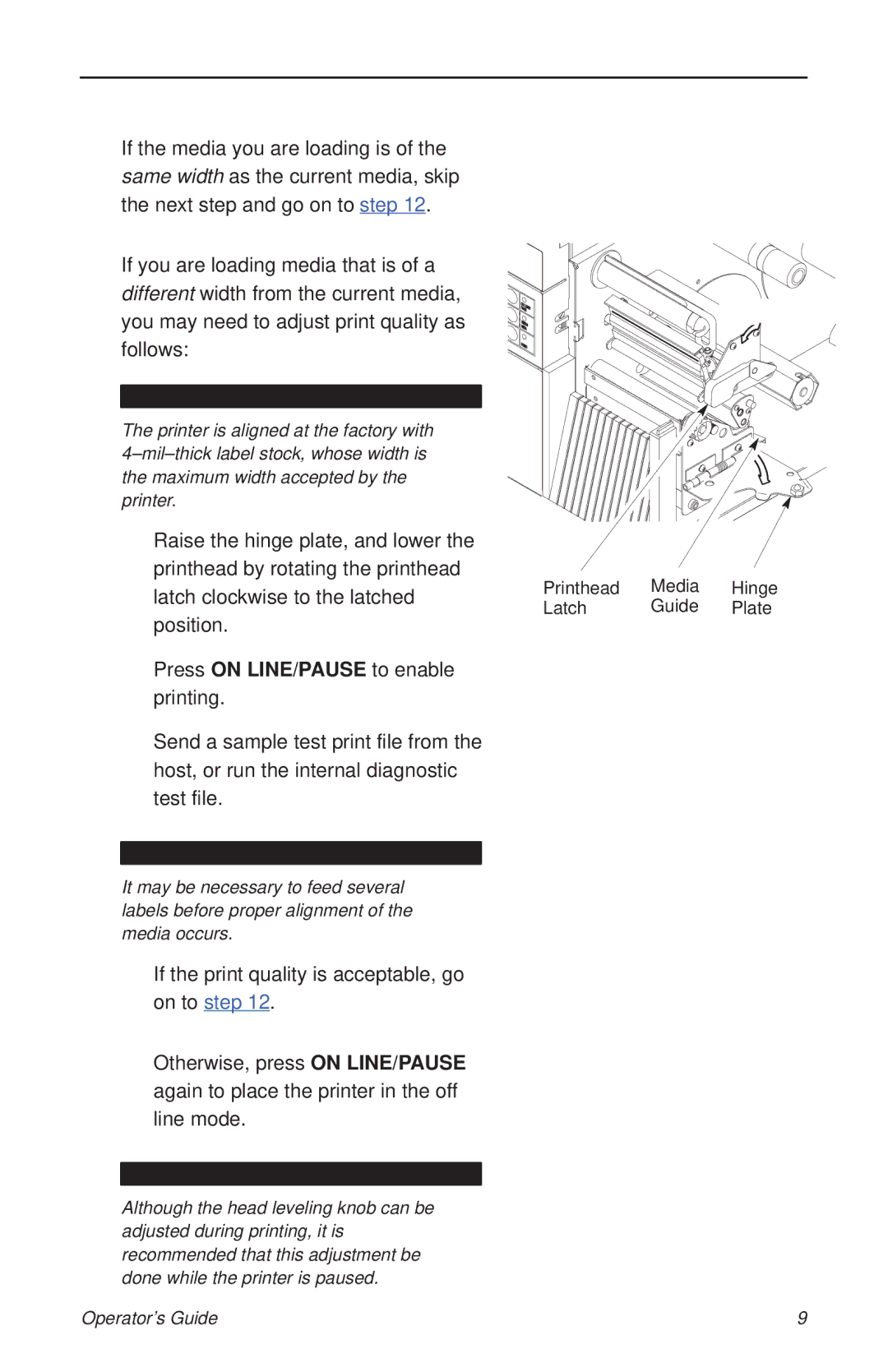 HP T3204 manual Printhead Media Hinge Latch Guide Plate 