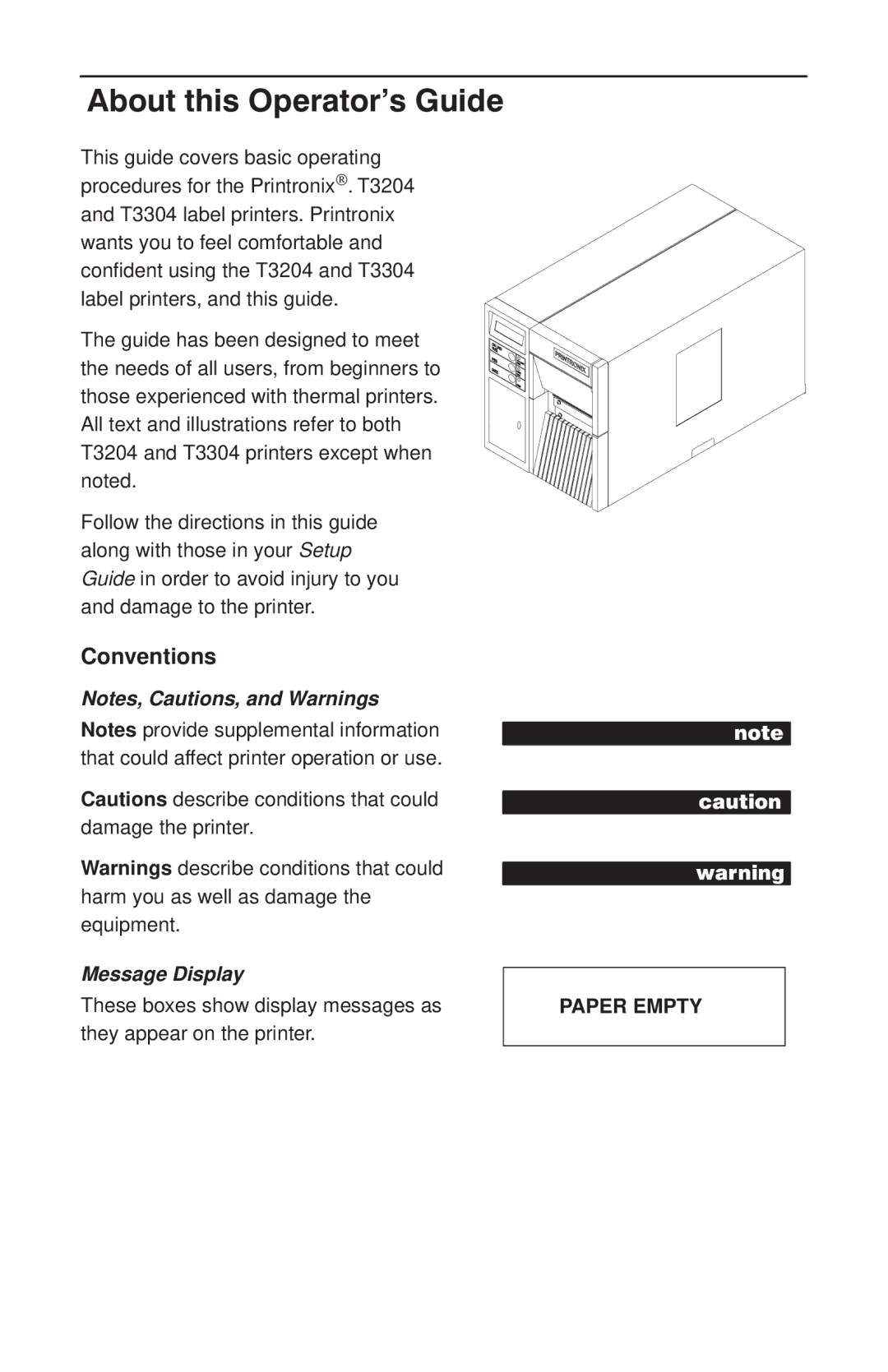 HP T3204 manual About thi Opertor Guide 