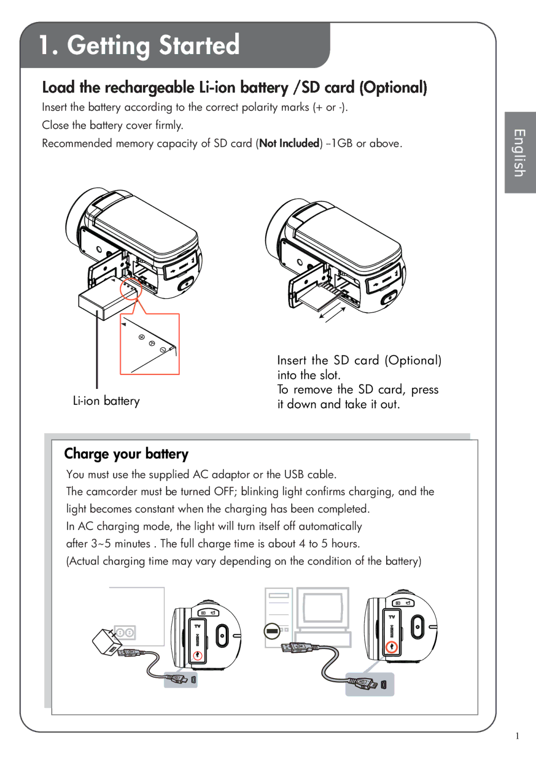 HP t500 manual Getting Started, English 