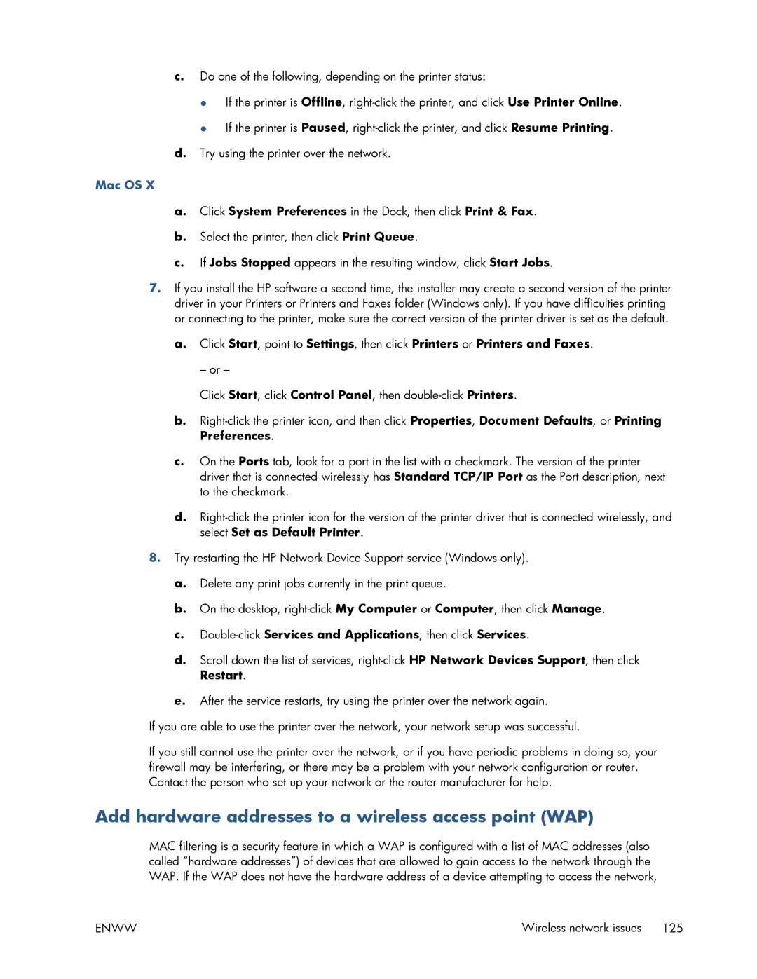 HP T520 Add hardware addresses to a wireless access point WAP, Double-clickServices and Applications, then click Services 