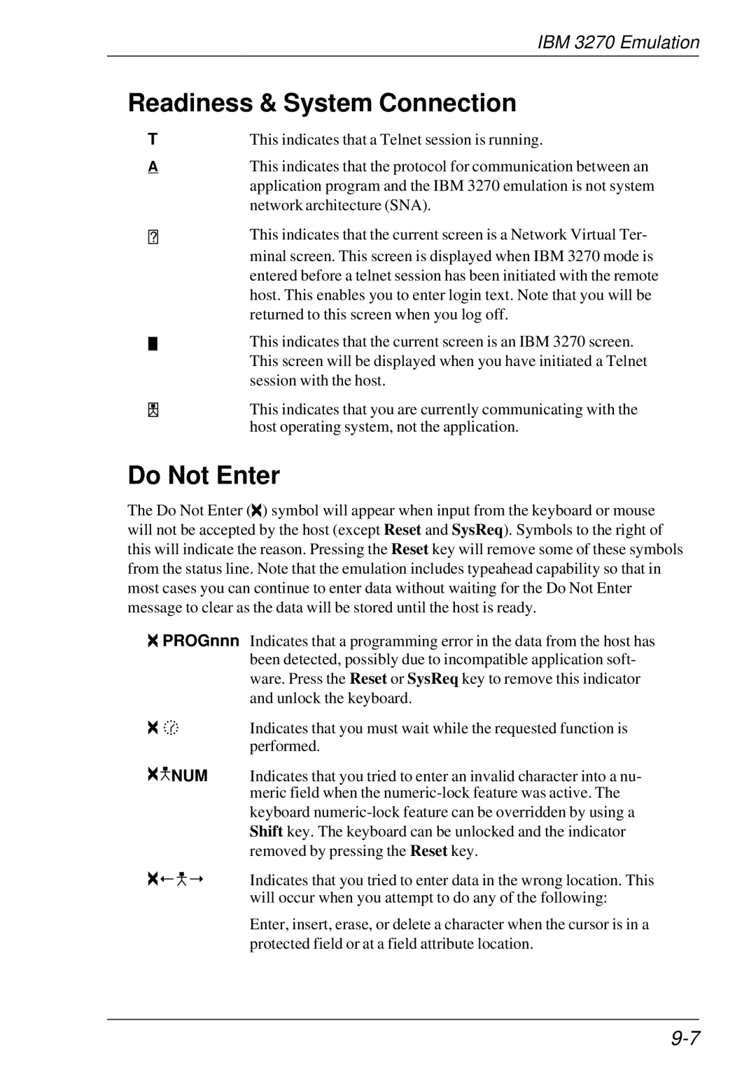 HP t5510 manual Readiness & System Connection, Do Not Enter 