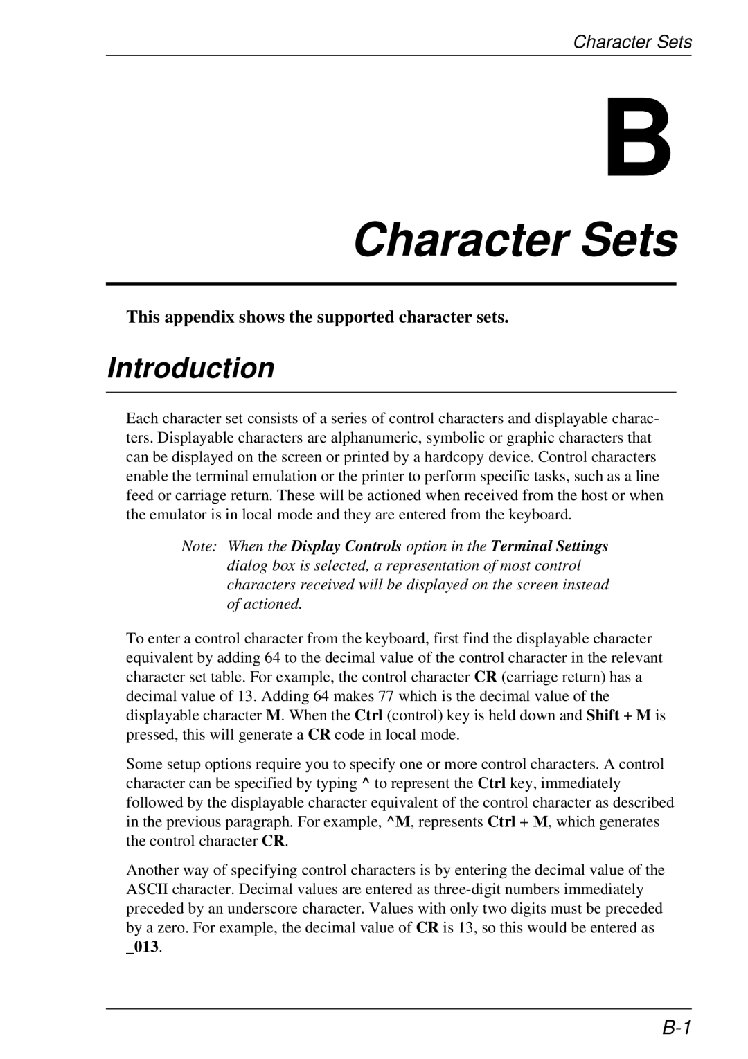 HP t5510 manual Character Sets, Introduction 