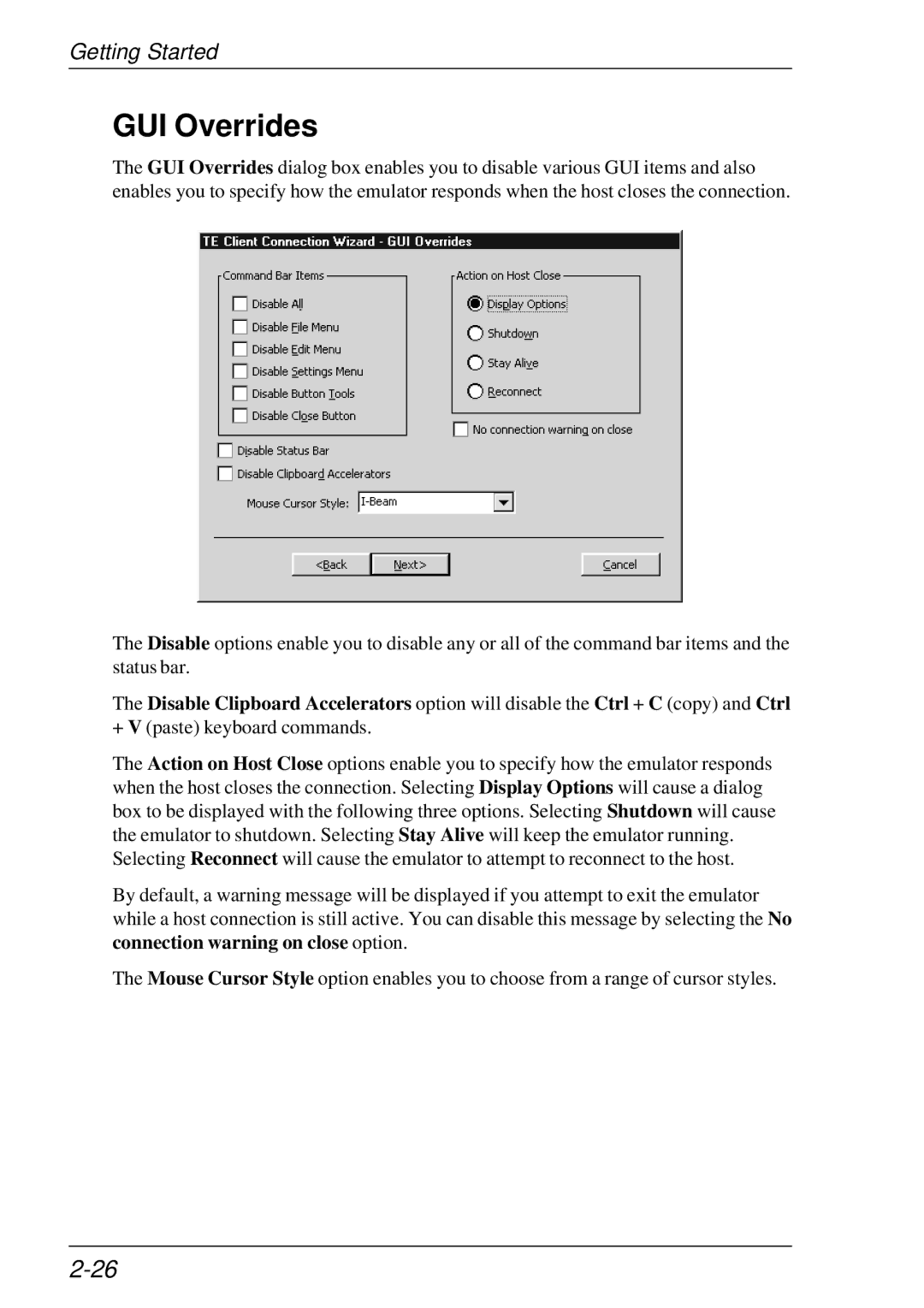 HP t5510 manual GUI Overrides 