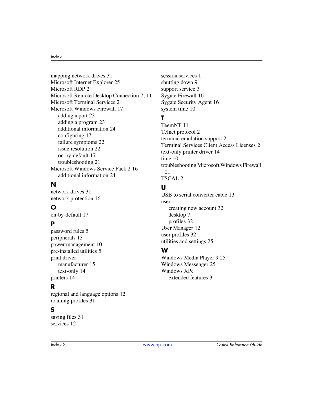 HP t5700 manual Tscal 