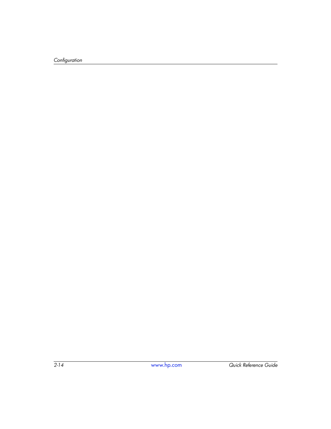 HP t5710 manual Configuration 