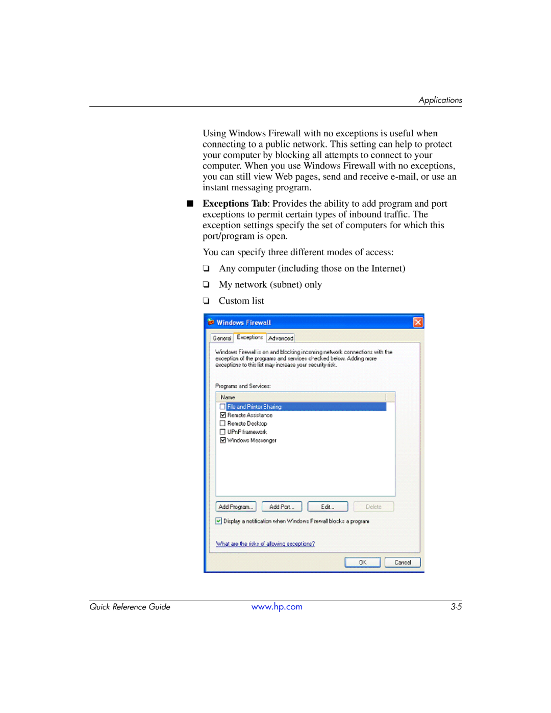 HP t5710 manual Applications 