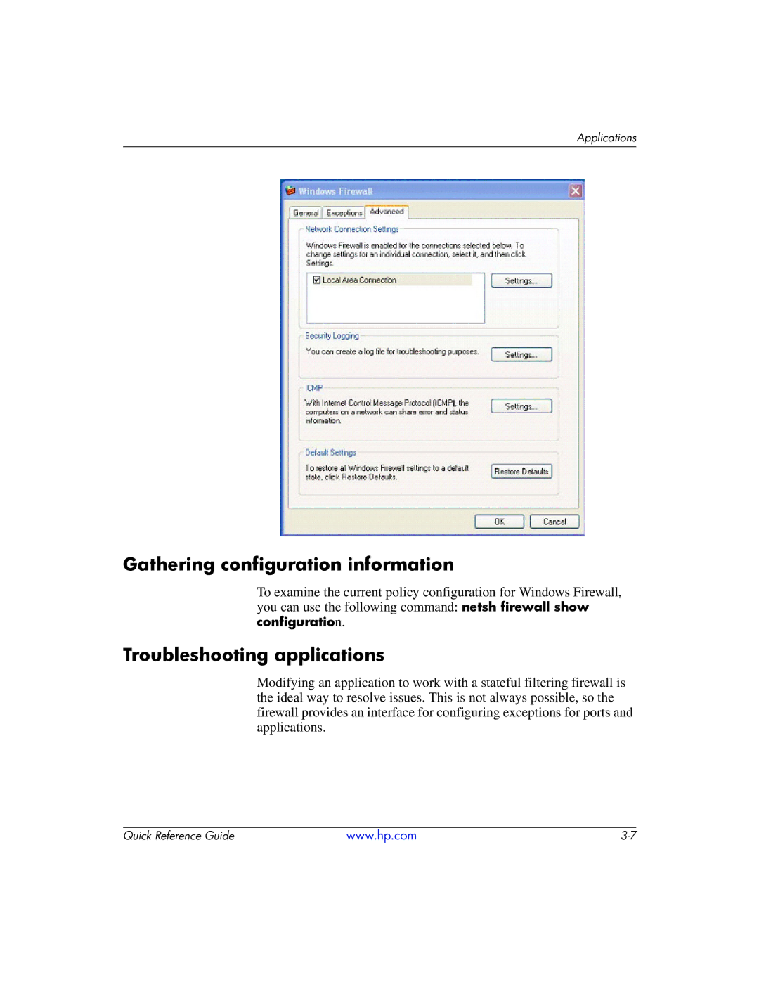 HP t5710 manual Gathering configuration information, Troubleshooting applications 