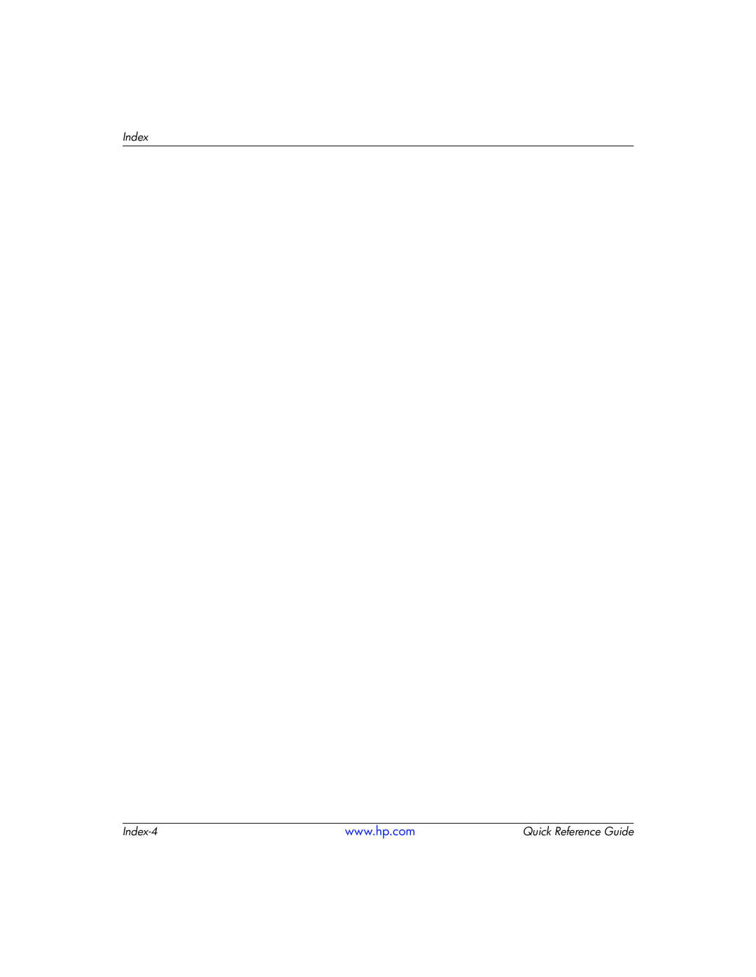 HP t5710 manual Index Index-4 