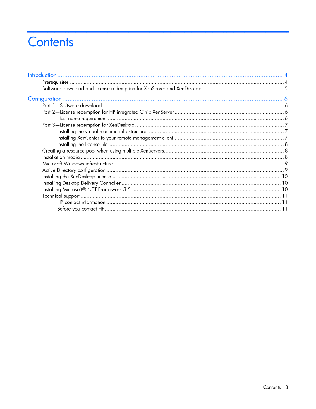 HP t5720 manual Contents 