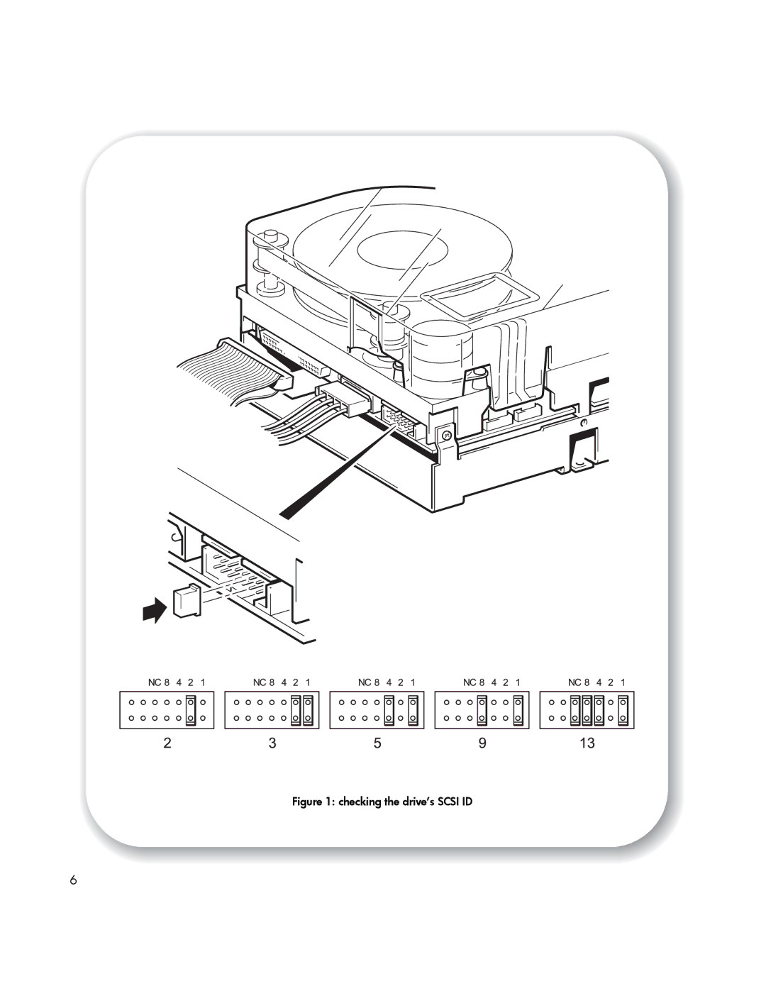 HP Tape manual Checking the drive’s Scsi ID 