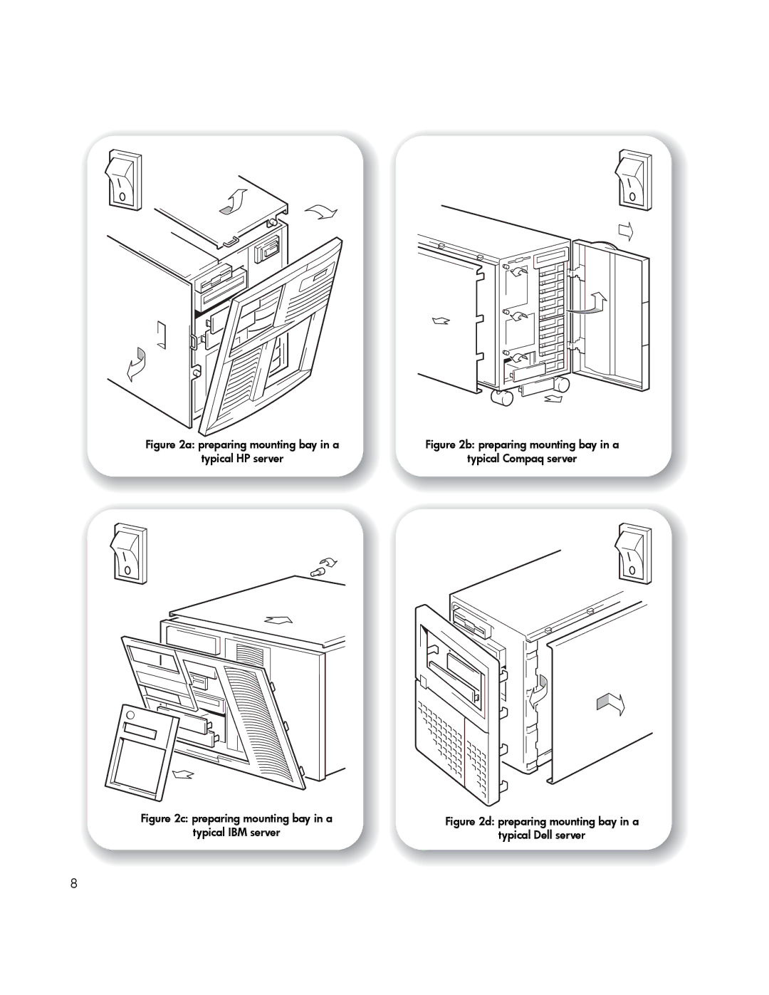 HP Tape manual Preparing mounting bay in a 