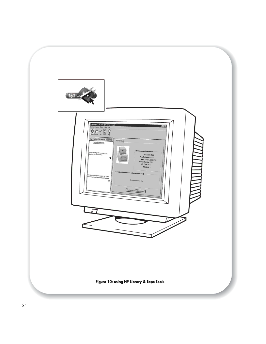 HP manual Using HP Library & Tape Tools 