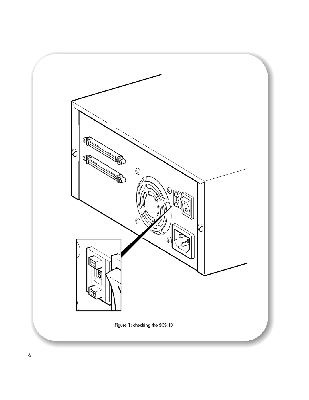 HP Tape manual Checking the Scsi ID 