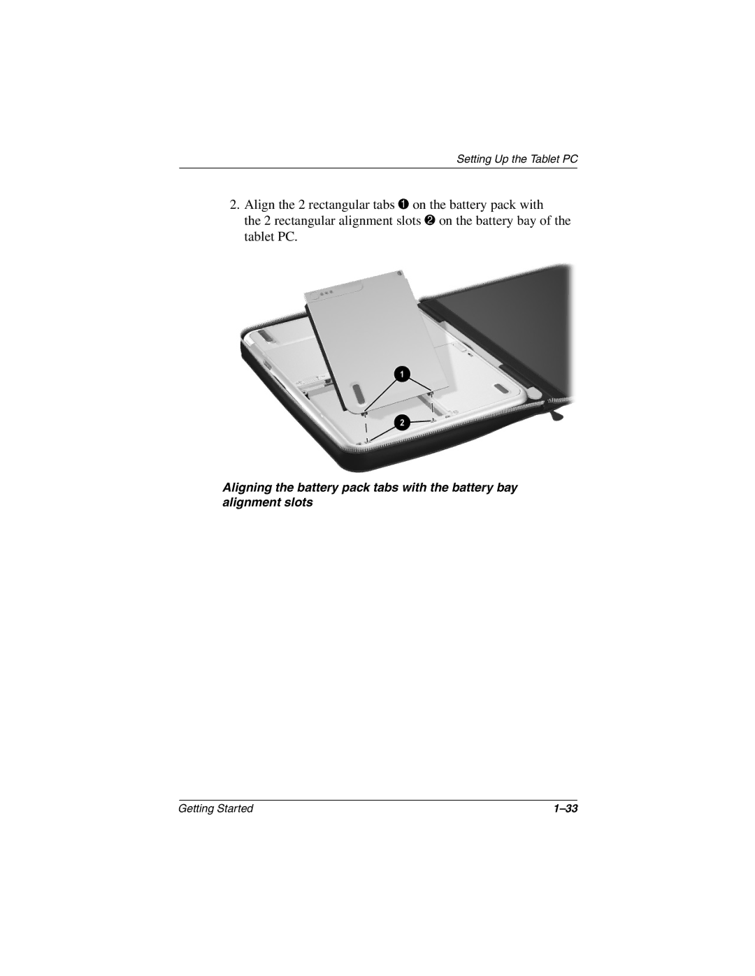 HP tc1000 manual Getting Started 