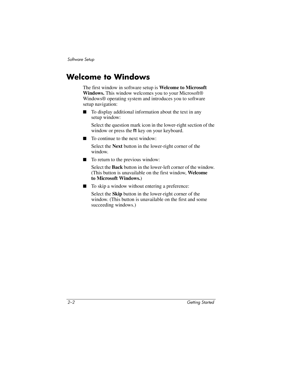 HP tc4200 manual Welcome to Windows, To Microsoft Windows 