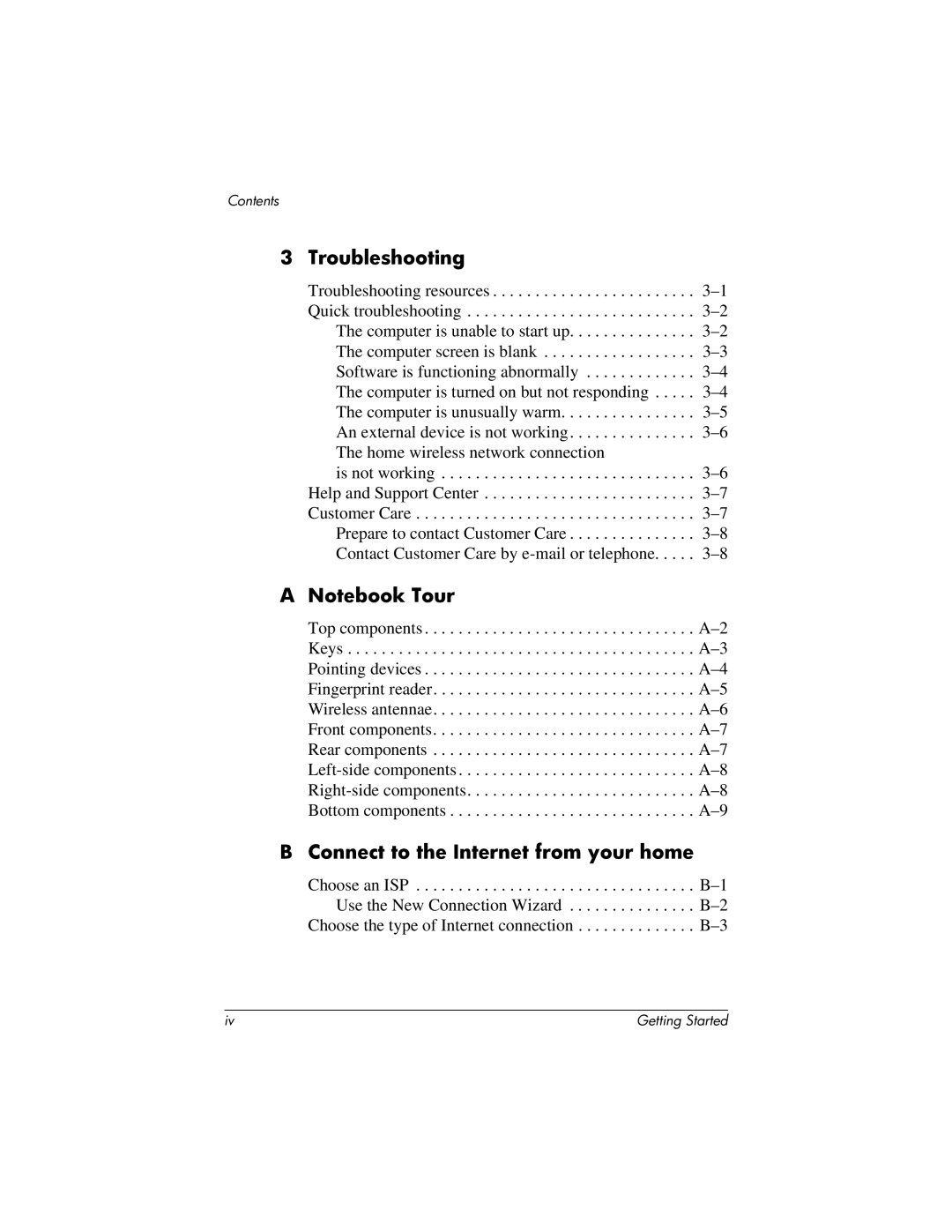 HP tc4400 manual Troubleshooting 