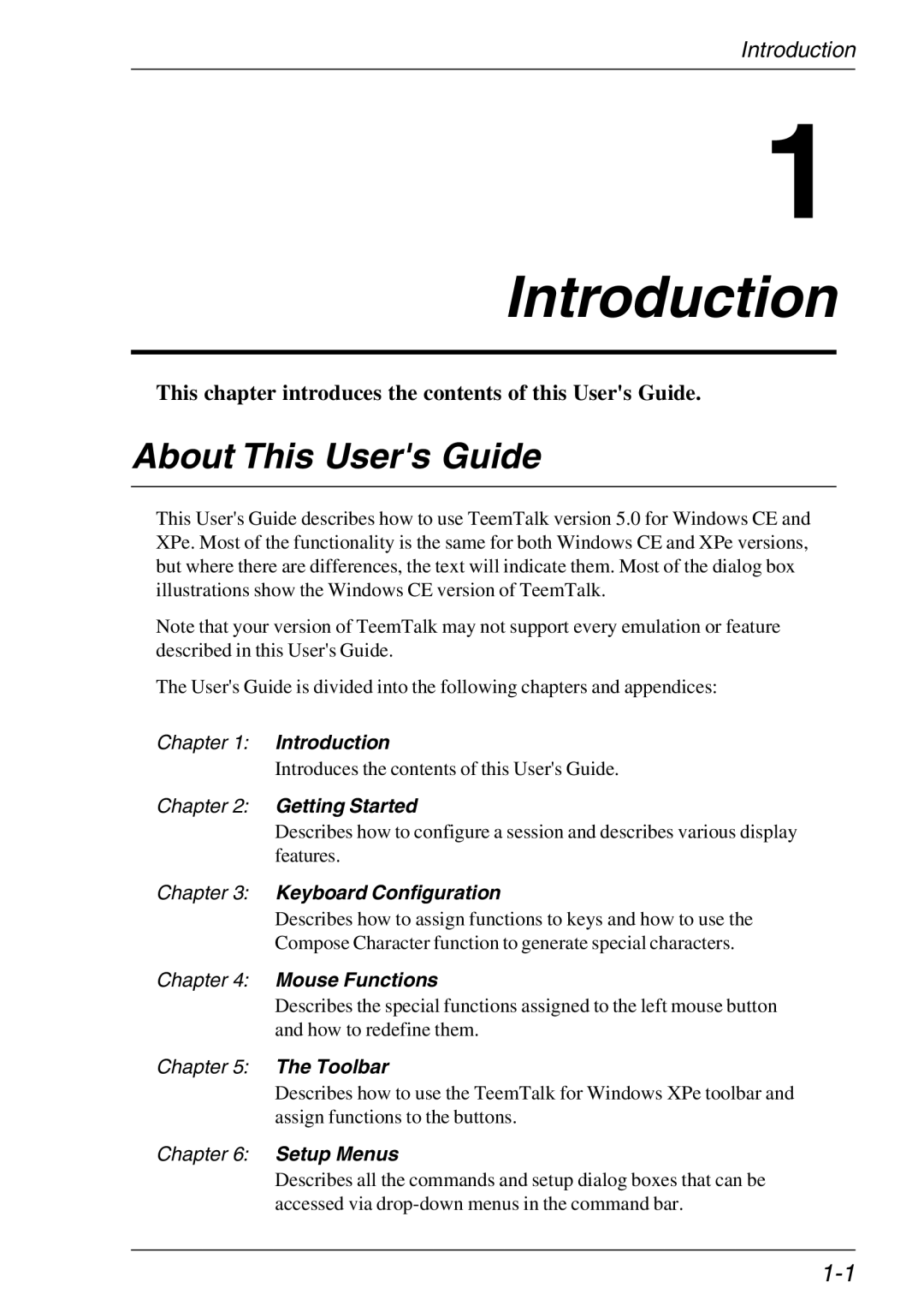 HP Teemtalk LTU and Media, Teemtalk Licenses, TeemTalk Terminal Emulator manual Introduction, About This Users Guide 