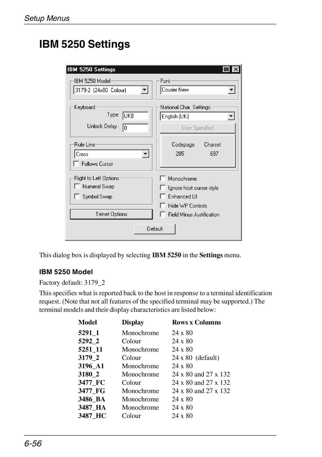 HP Teemtalk Licenses, Teemtalk LTU and Media, TeemTalk Terminal Emulator manual IBM 5250 Settings, IBM 5250 Model 