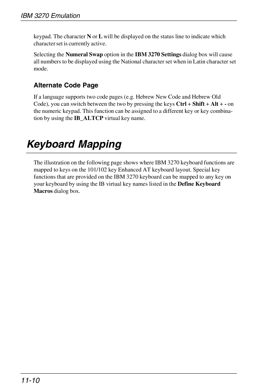 HP TeemTalk Terminal Emulator, Teemtalk Licenses, Teemtalk LTU and Media manual 11-10, Alternate Code 