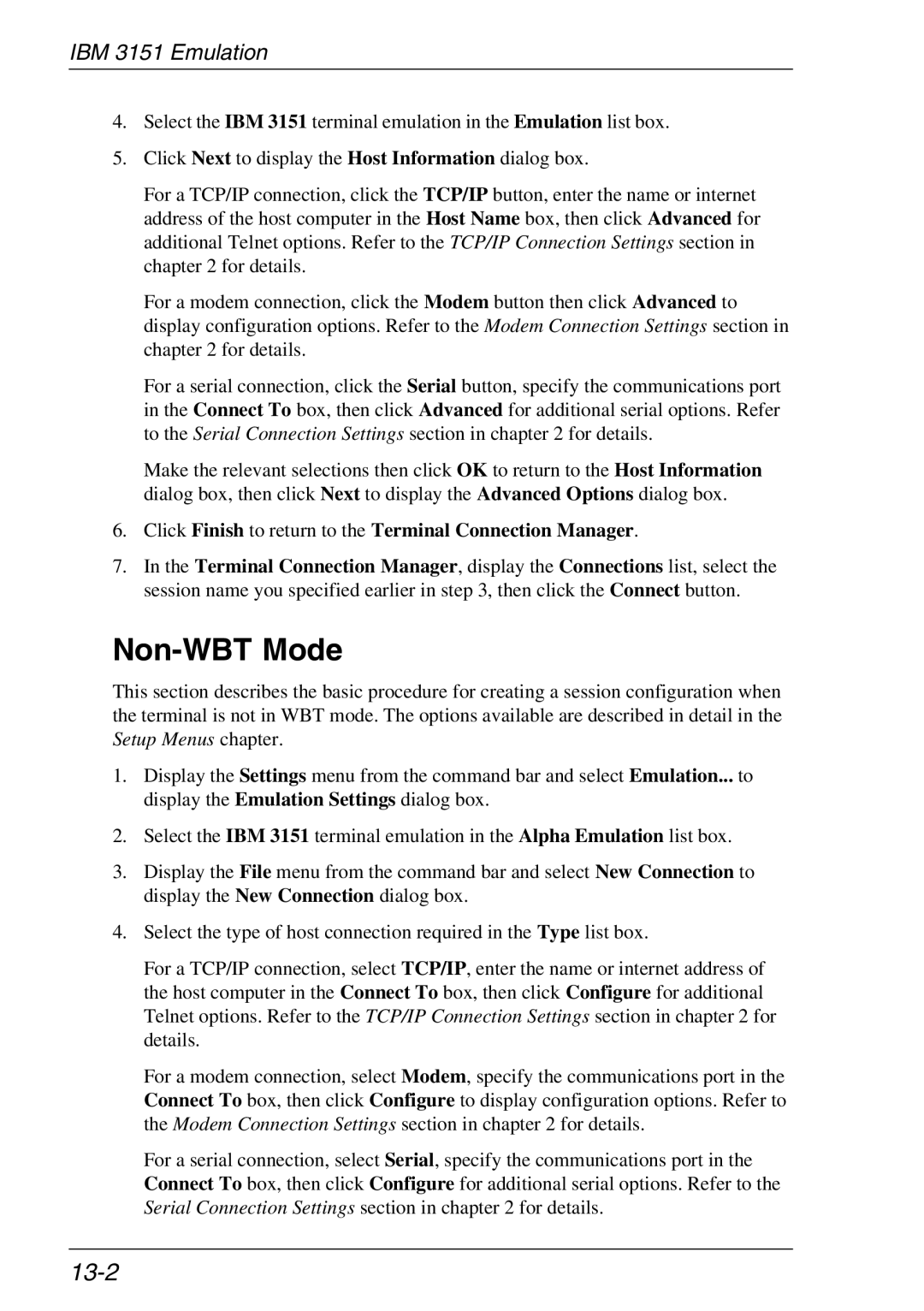 HP TeemTalk Terminal Emulator, Teemtalk Licenses, Teemtalk LTU and Media manual Non-WBT Mode, 13-2 