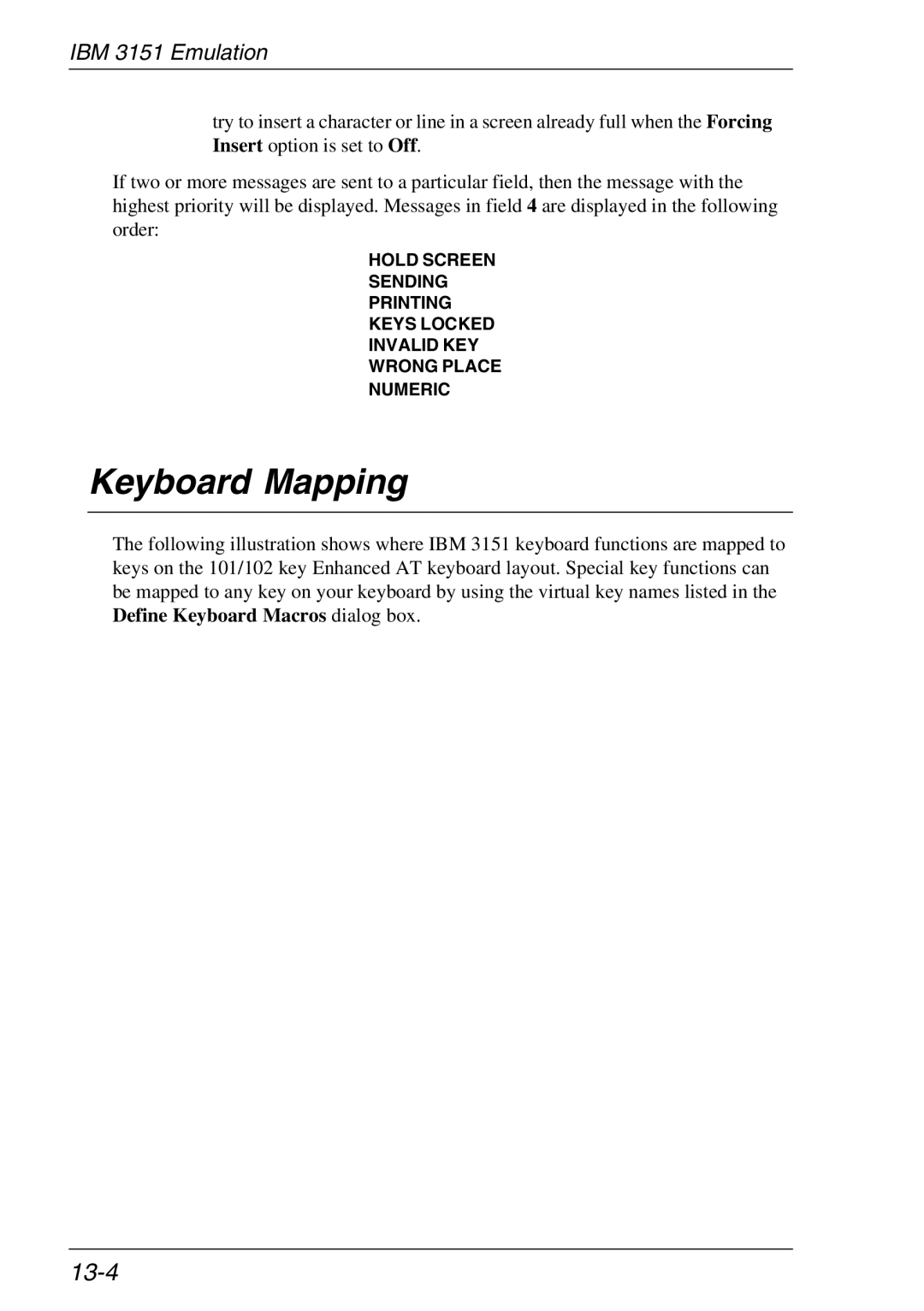 HP Teemtalk Licenses, Teemtalk LTU and Media, TeemTalk Terminal Emulator manual Keyboard Mapping, 13-4 