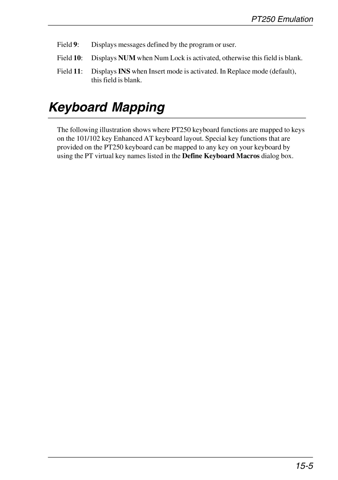 HP TeemTalk Terminal Emulator 11 E-License, Teemtalk Licenses, Teemtalk LTU and Media manual Keyboard Mapping, 15-5 
