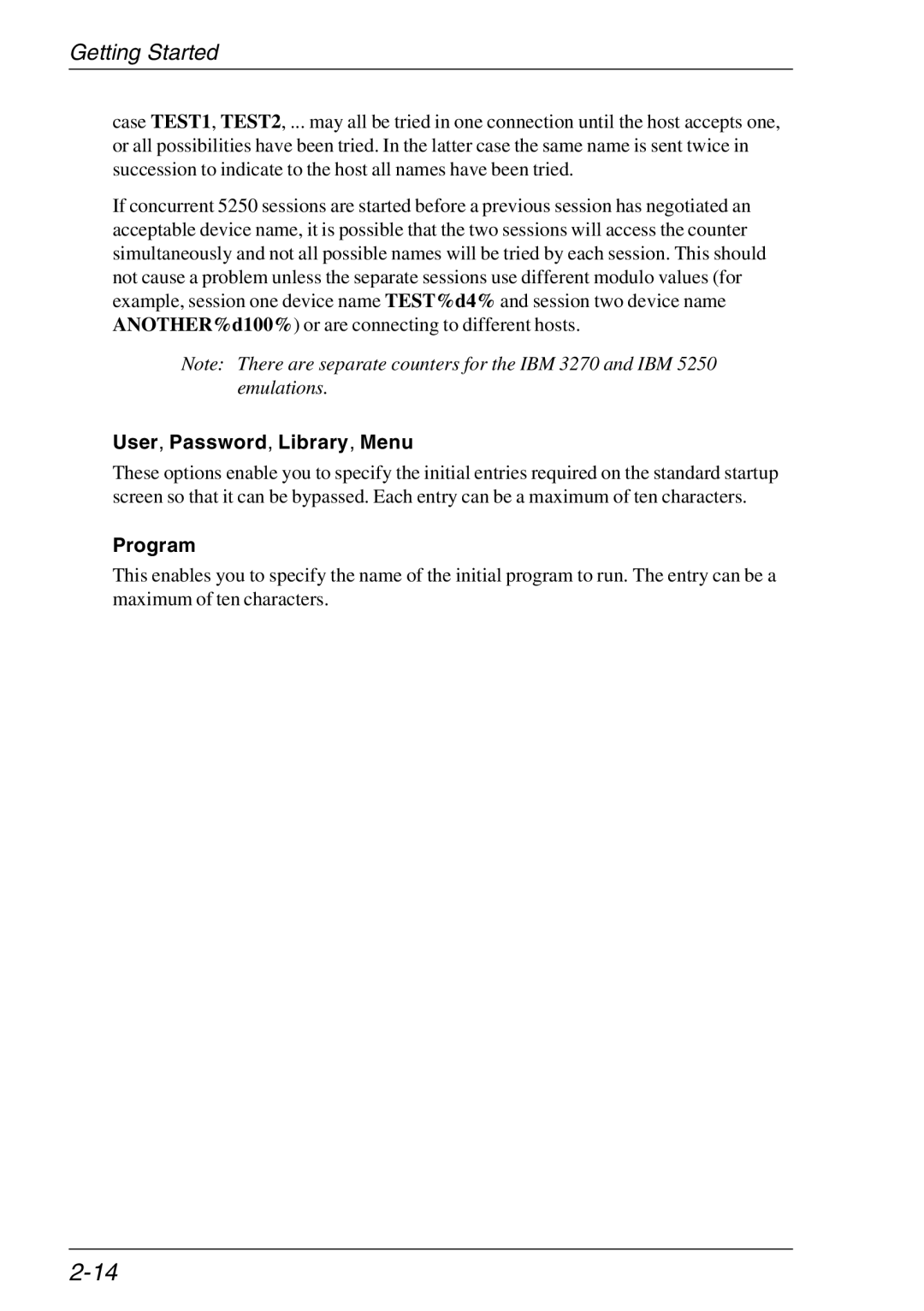 HP TeemTalk Terminal Emulator, Teemtalk Licenses, Teemtalk LTU and Media manual User, Password, Library, Menu, Program 