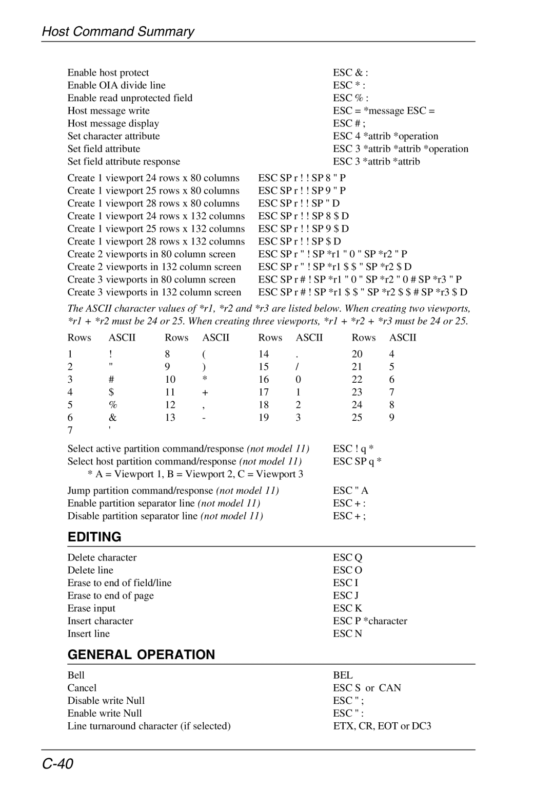 HP Teemtalk Licenses, Teemtalk LTU and Media, TeemTalk Terminal Emulator 11 E-License manual Ascii 