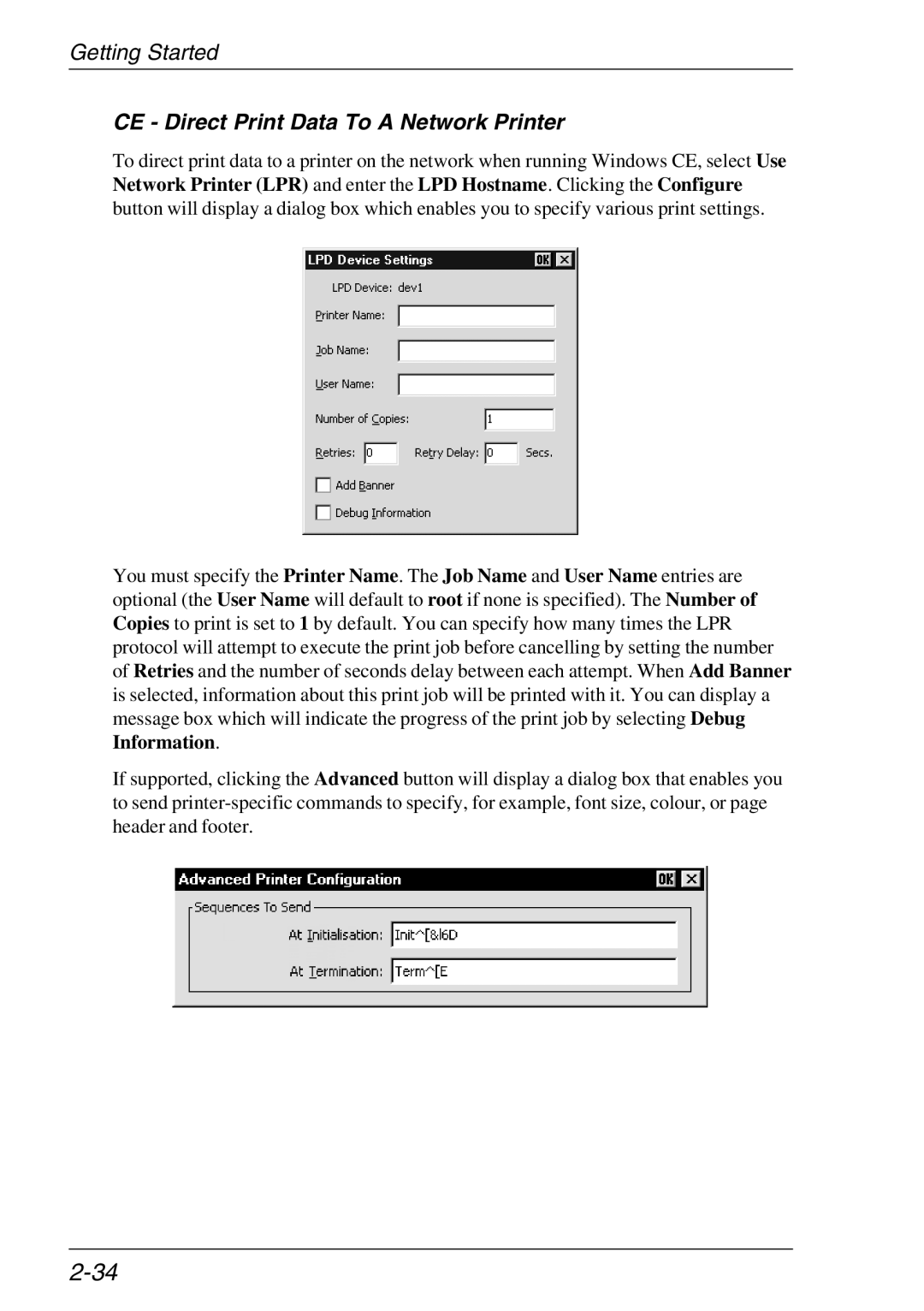 HP TeemTalk Terminal Emulator, Teemtalk Licenses, Teemtalk LTU and Media manual CE Direct Print Data To a Network Printer 