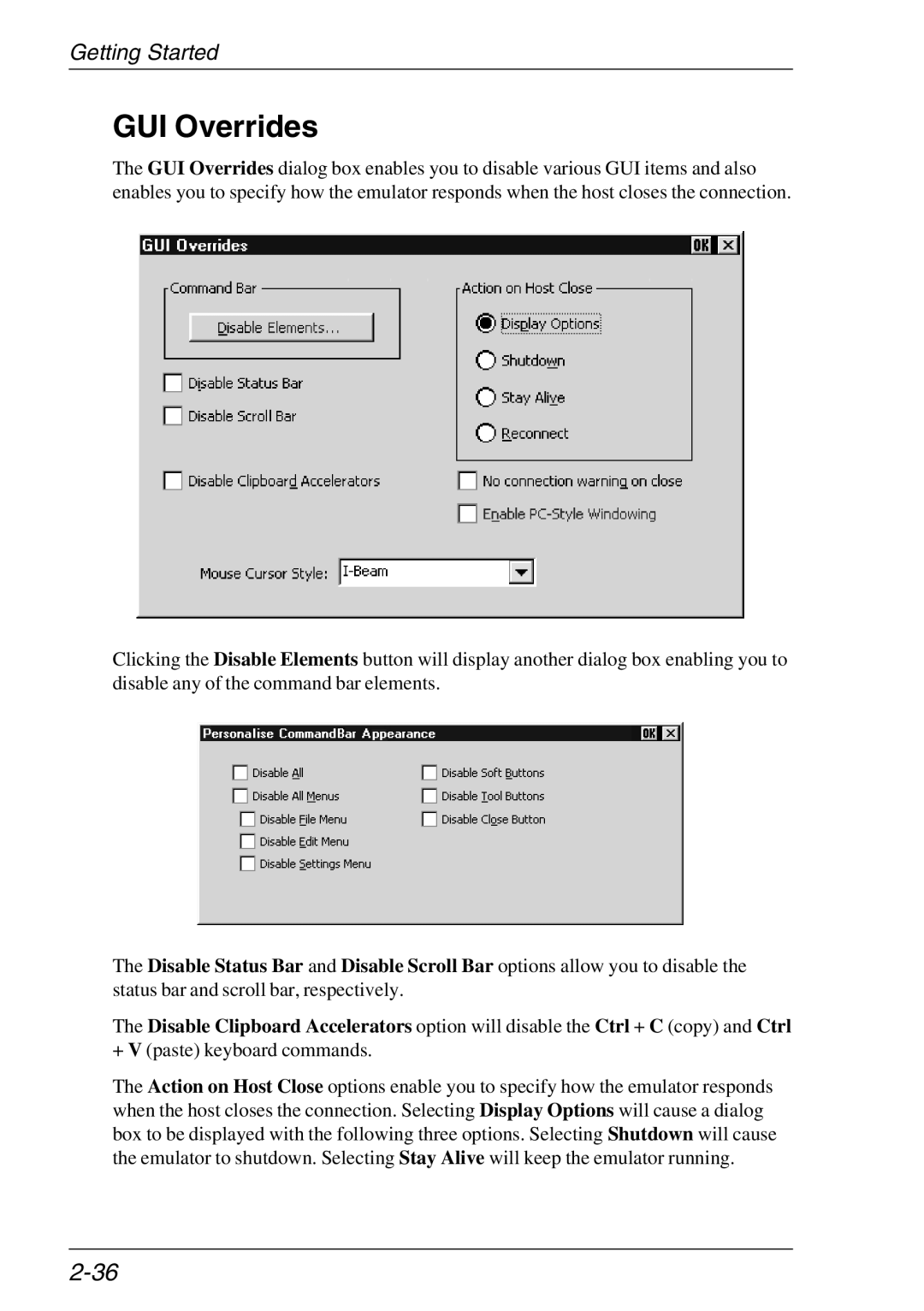 HP Teemtalk Licenses, Teemtalk LTU and Media, TeemTalk Terminal Emulator manual GUI Overrides 