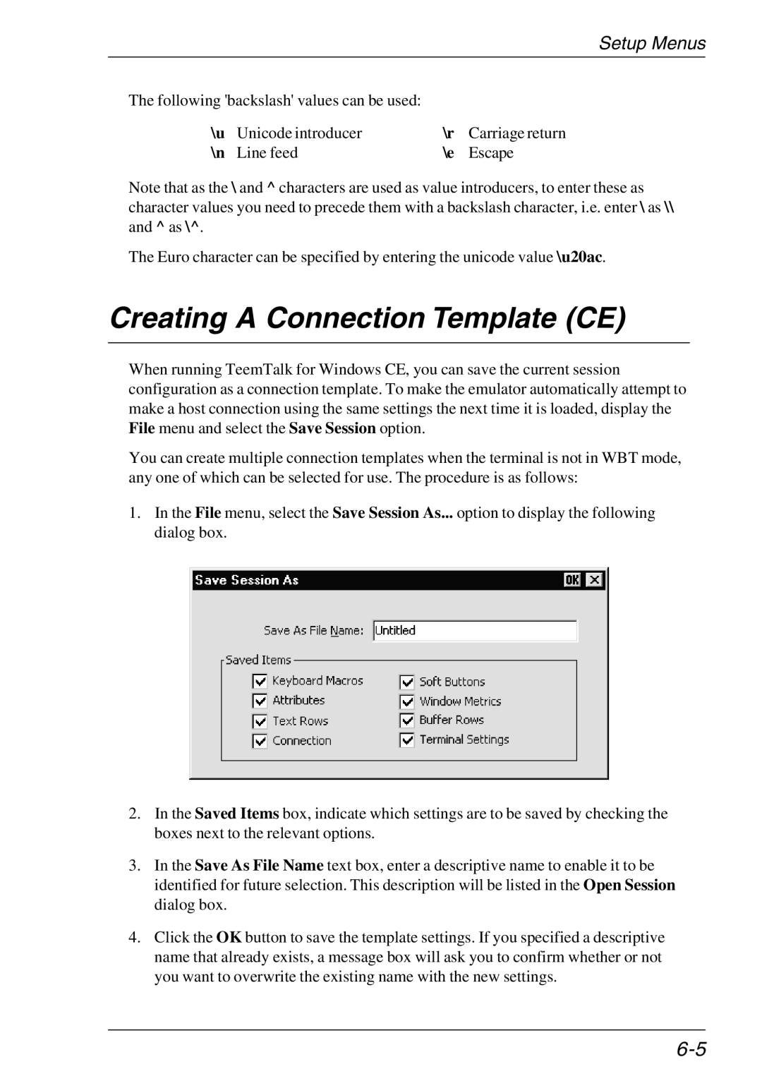 HP Teemtalk LTU and Media, Teemtalk Licenses, TeemTalk Terminal Emulator manual Creating a Connection Template CE 