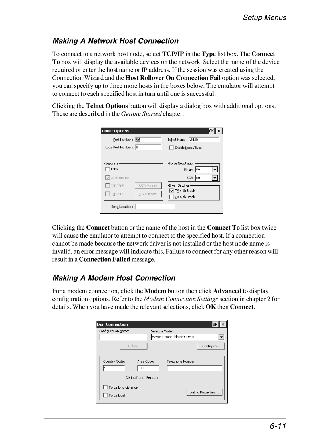 HP TeemTalk Terminal Emulator 11 E-License, Teemtalk Licenses, Teemtalk LTU and Media manual Making a Network Host Connection 