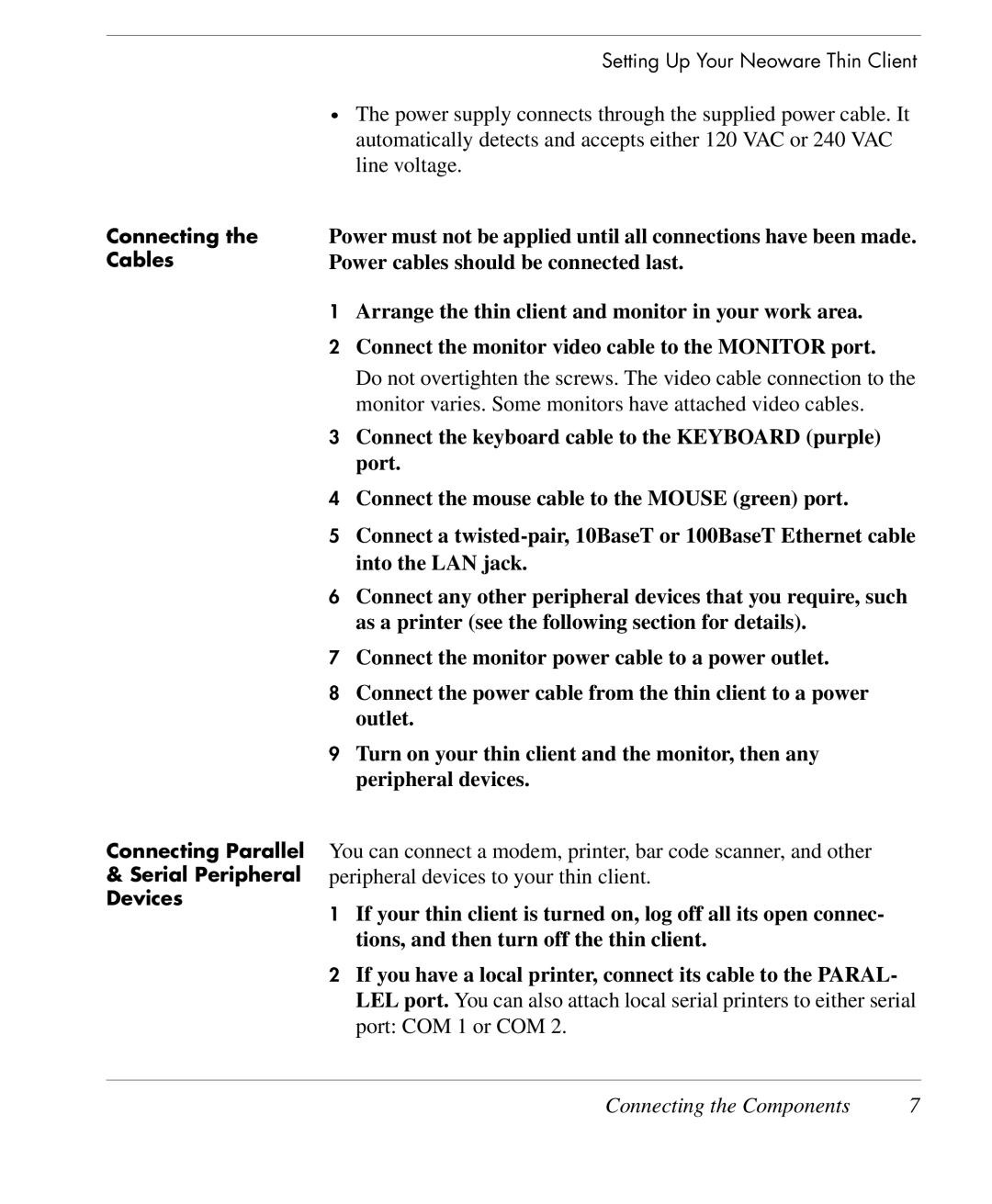 HP TeemTalk Terminal Emulator 10 E-License manual Connecting the Components 