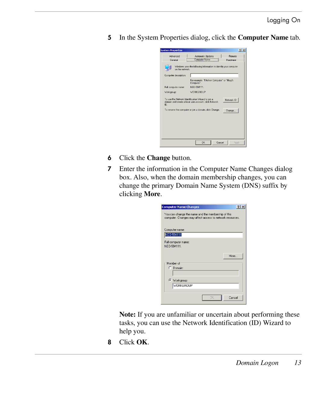 HP TeemTalk Terminal Emulator 10 E-License manual Domain Logon 