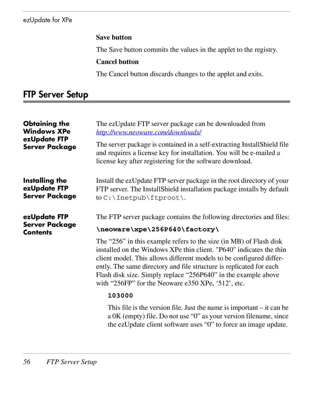 HP TeemTalk Terminal Emulator 10 E-License manual FTP Server Setup, Save button, Cancel button 