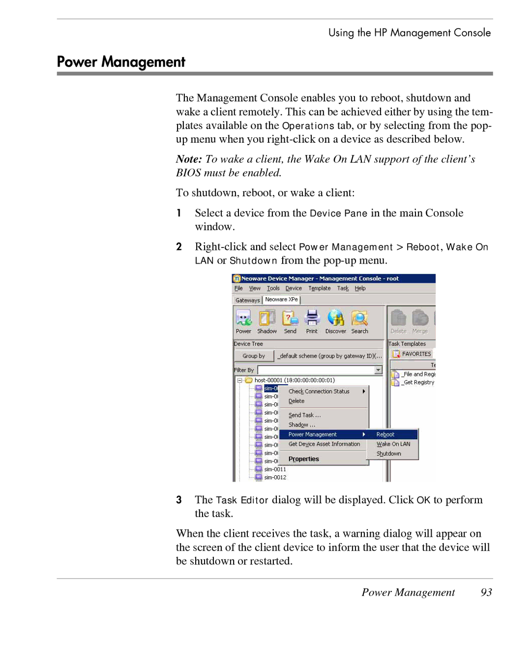 HP TeemTalk Terminal Emulator 7 E-License manual Power Management, Bios must be enabled 