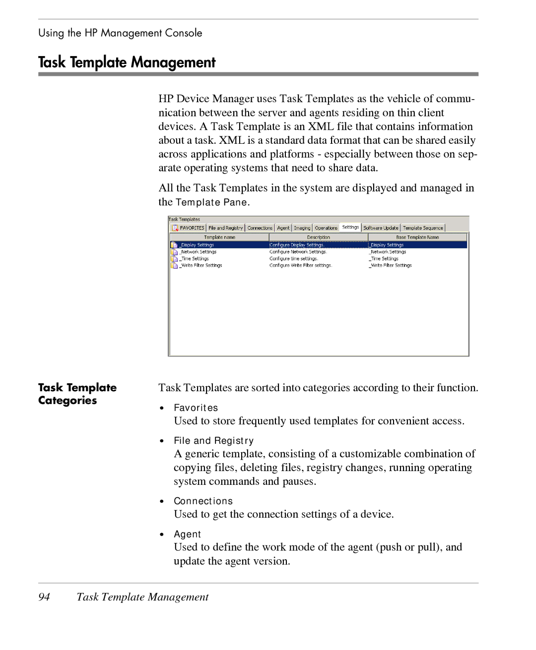 HP TeemTalk Terminal Emulator 7 E-License manual Task Template Management 