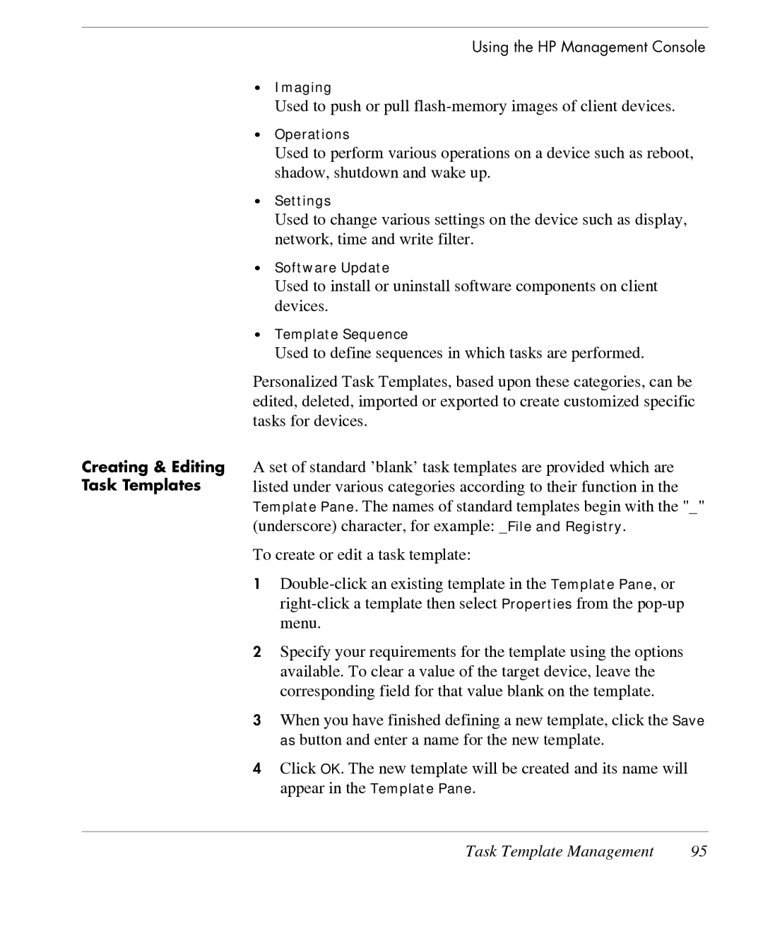 HP TeemTalk Terminal Emulator 7 E-License manual Used to push or pull flash-memory images of client devices 