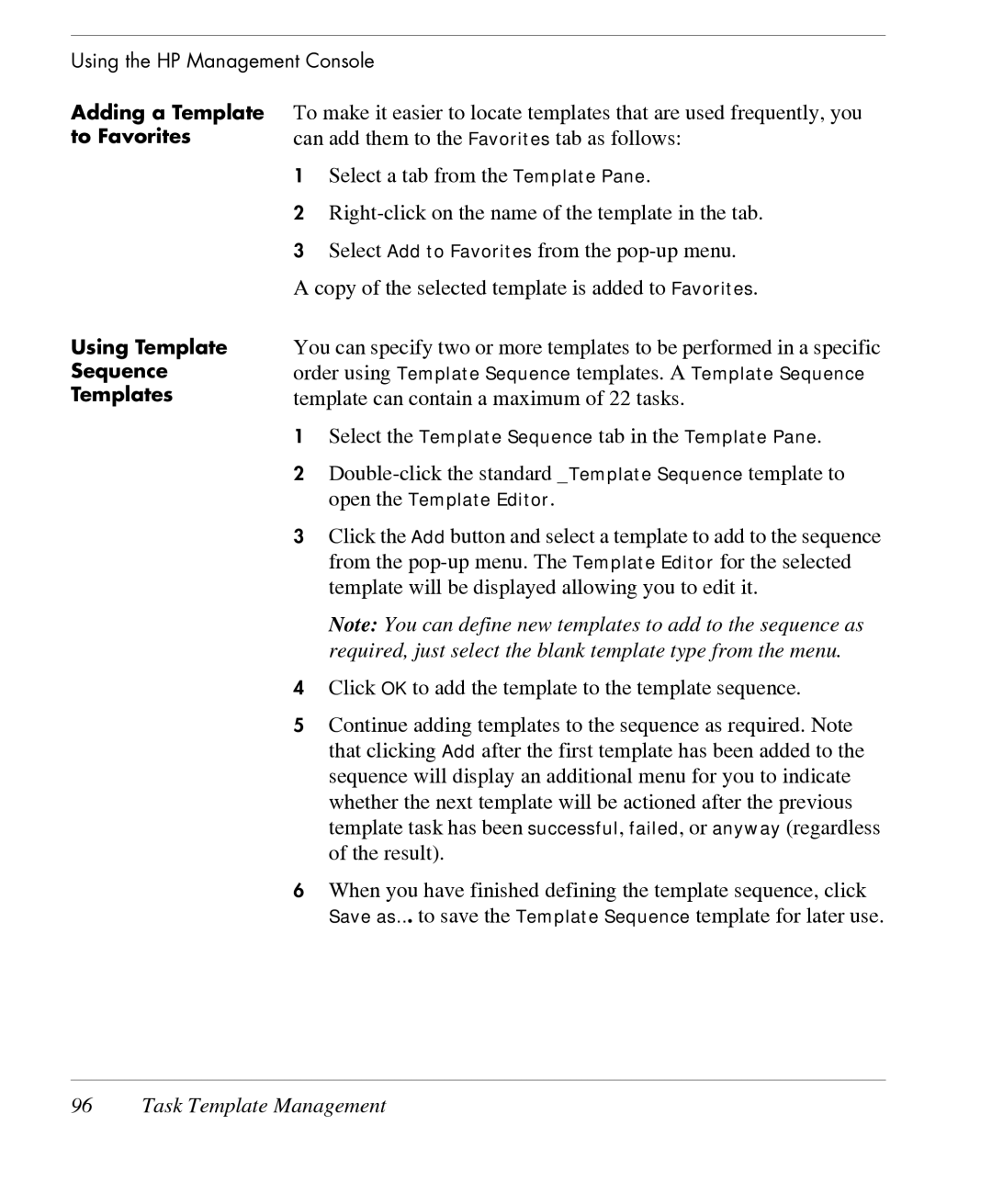 HP TeemTalk Terminal Emulator 7 E-License manual Task Template Management 