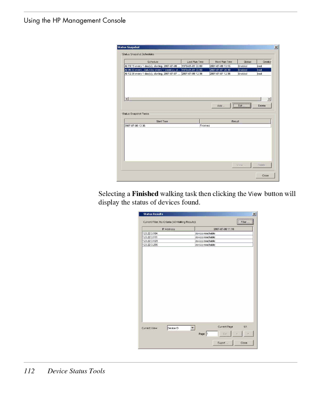 HP TeemTalk Terminal Emulator 7 E-License manual Device Status Tools 