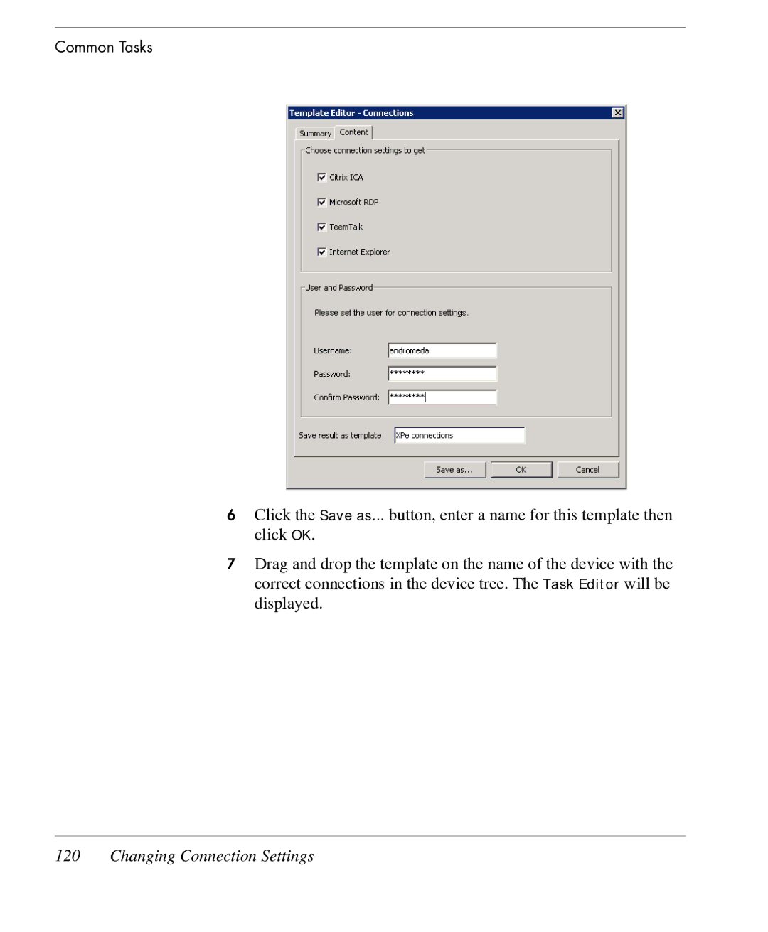 HP TeemTalk Terminal Emulator 7 E-License manual Changing Connection Settings 