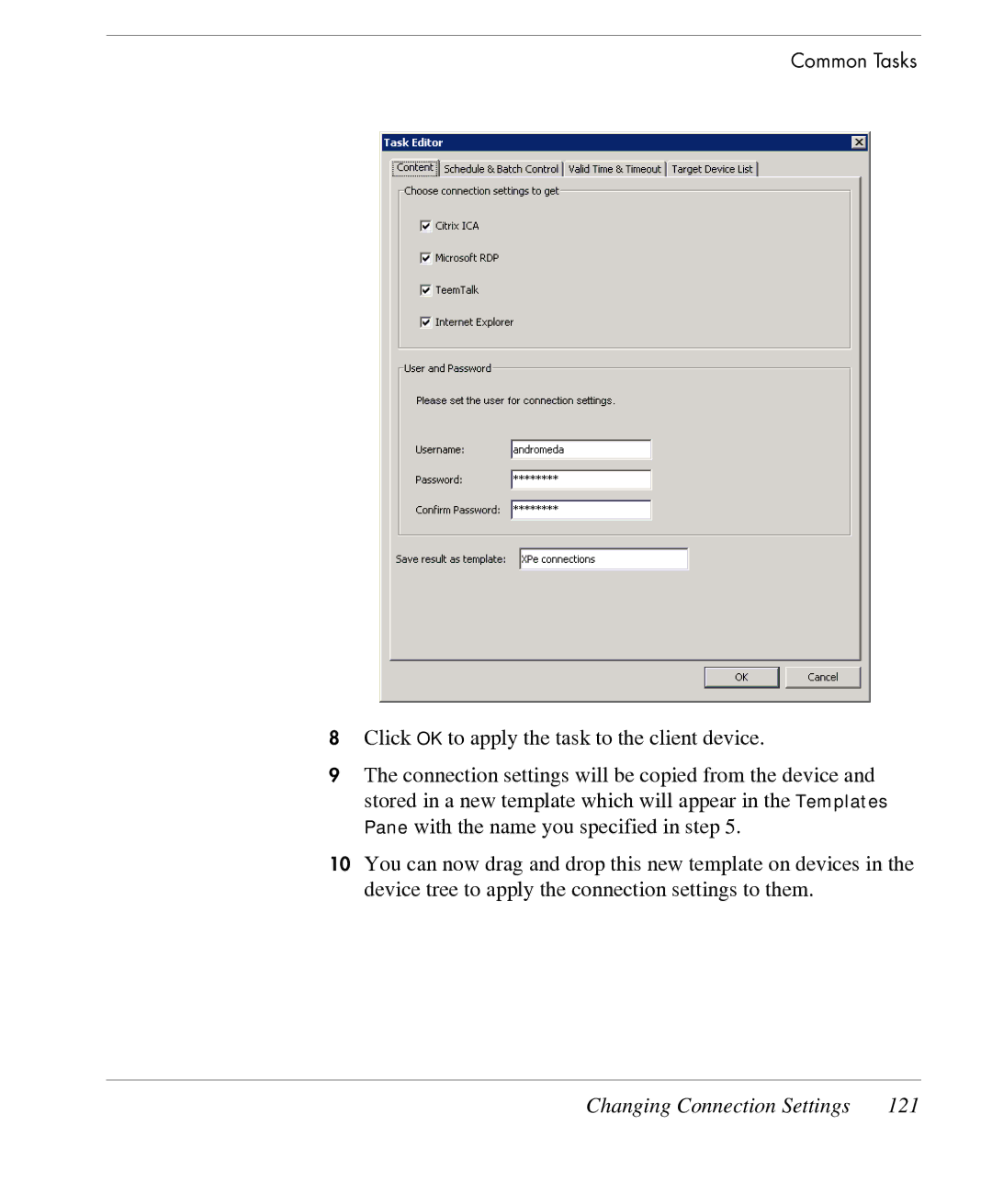 HP TeemTalk Terminal Emulator 7 E-License manual Changing Connection Settings 121 