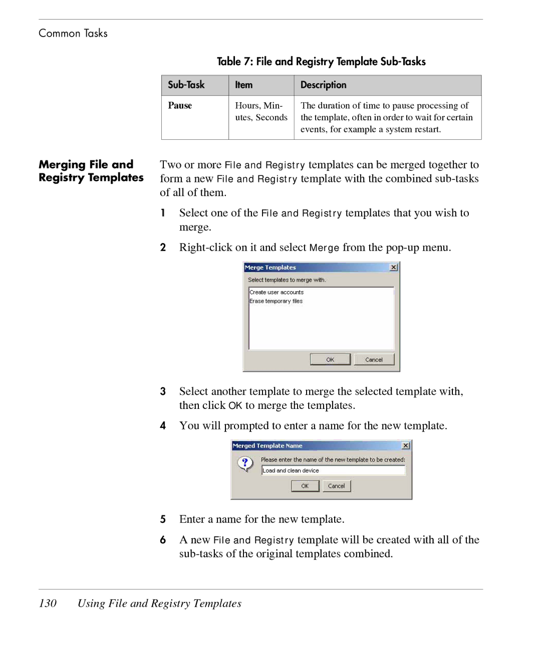 HP TeemTalk Terminal Emulator 7 E-License manual Merging File and Registry Templates 