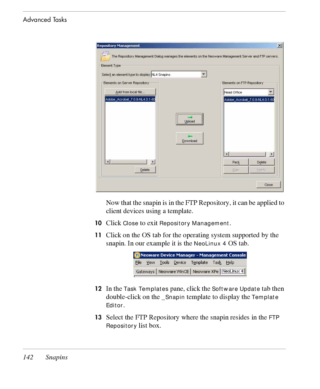 HP TeemTalk Terminal Emulator 7 E-License manual Click Close to exit Repository Management 