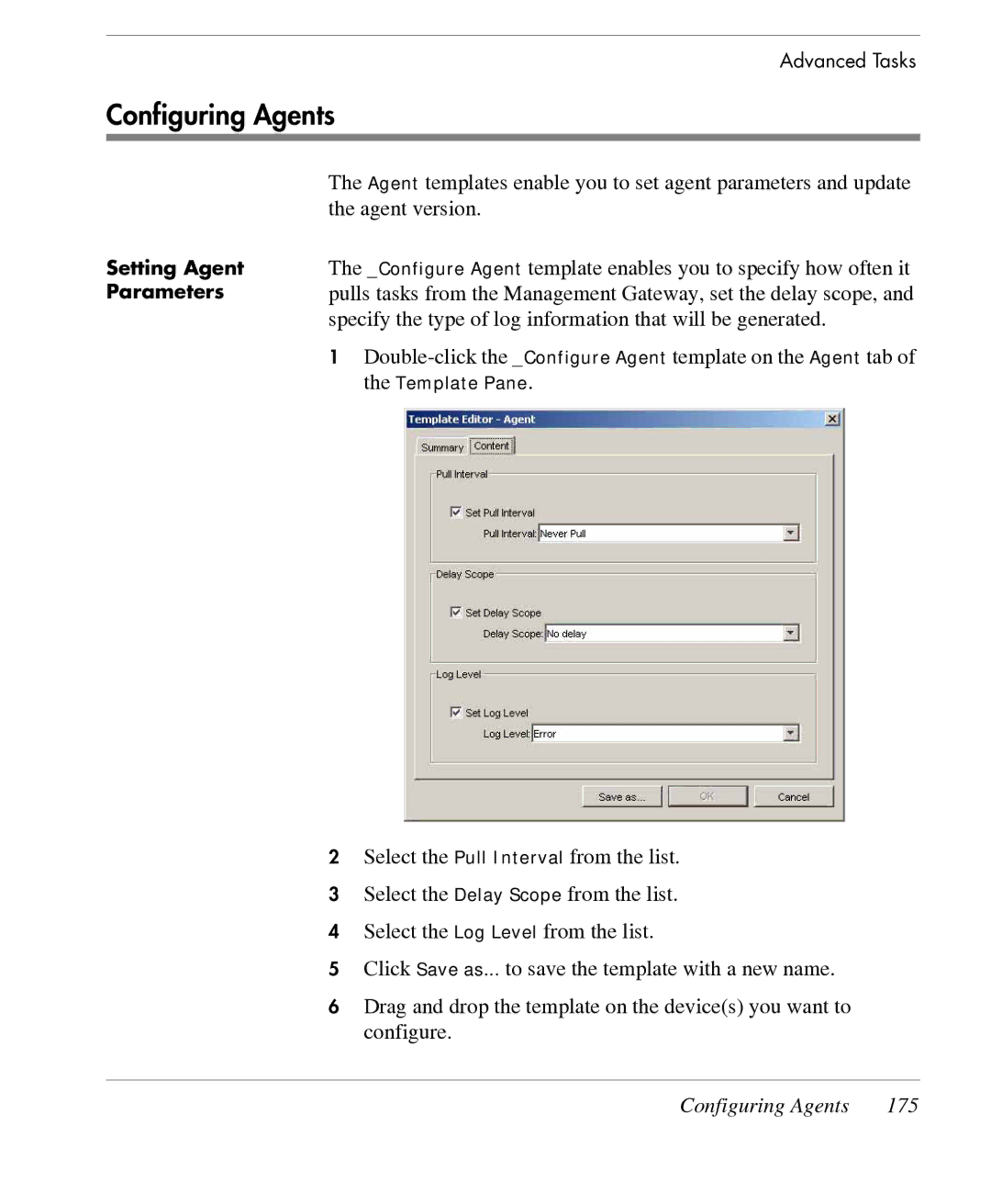 HP TeemTalk Terminal Emulator 7 E-License manual Configuring Agents 175 