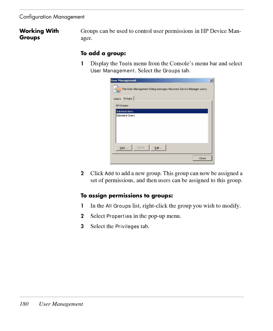 HP TeemTalk Terminal Emulator 7 E-License manual Working With Groups 