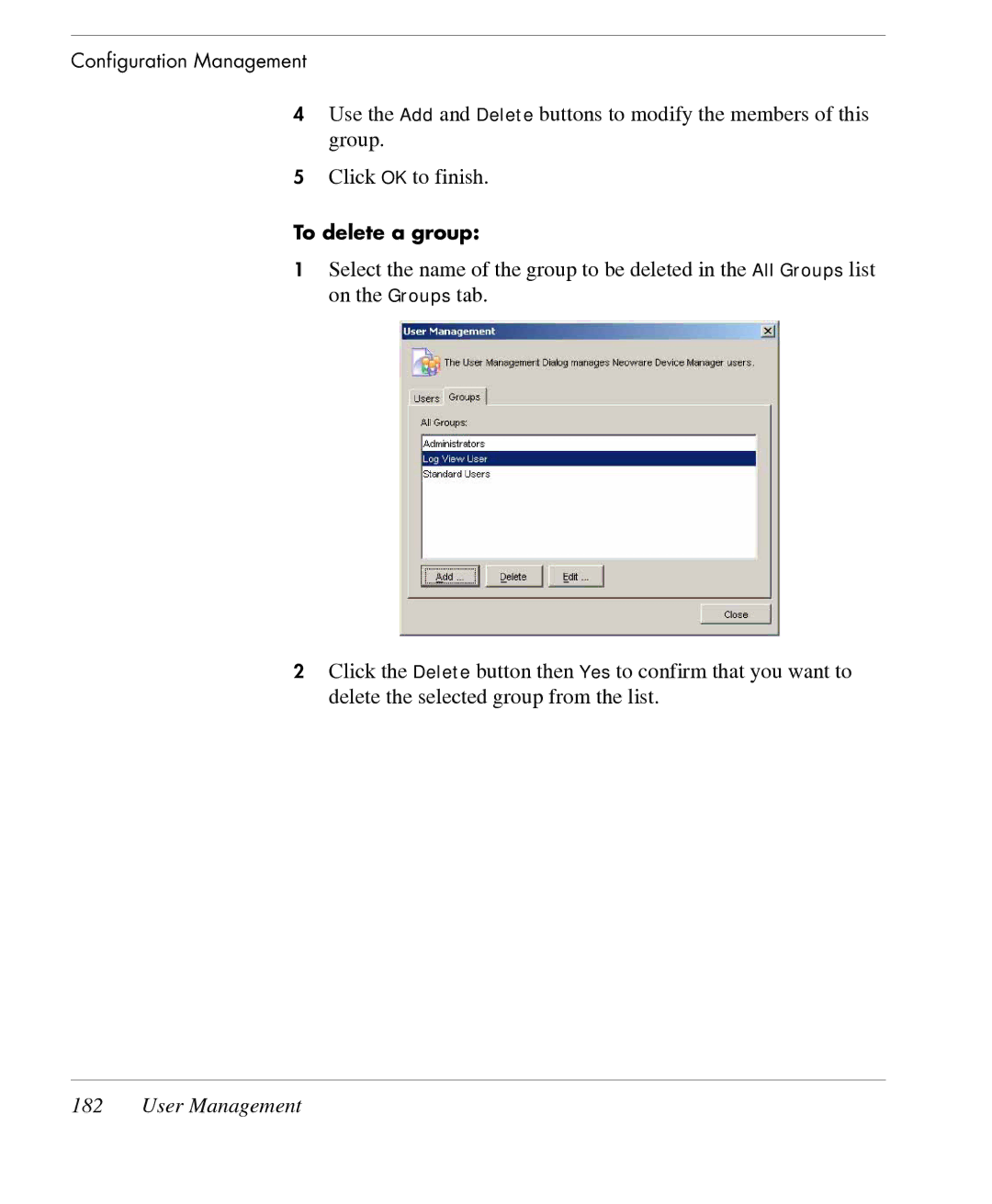 HP TeemTalk Terminal Emulator 7 E-License manual To delete a group 